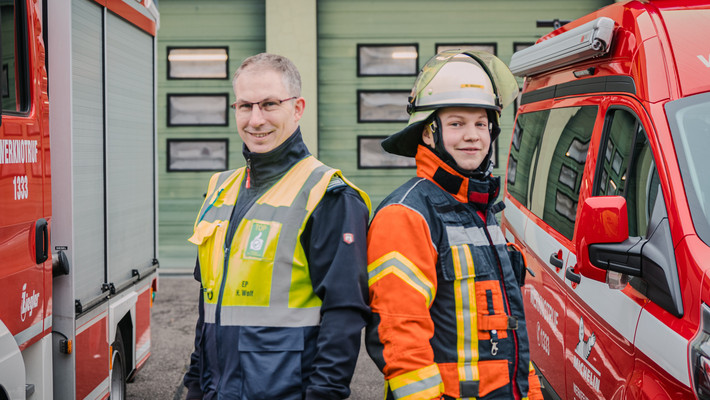 Kameraden in der Werkfeuerwehr: