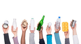 Hands holding up different sorts of waste. Photo: photka - stock.adobe.com