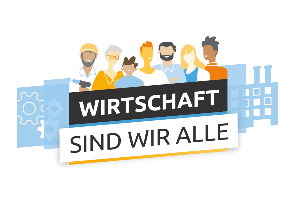 Ein Poster zur BDA-Kampagne "Wirtschaft sind wir alle"